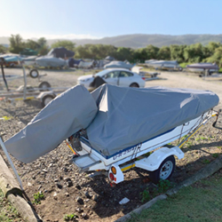 Boat and outboard motor covers